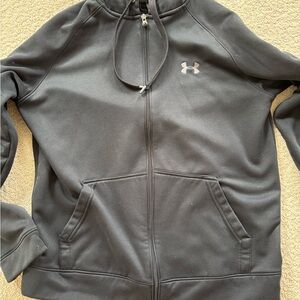 Under Armour Black Hoodie (Fleece on interior)